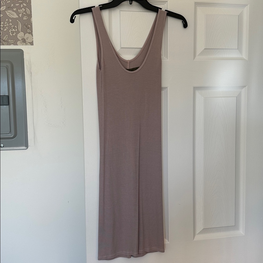 Enza Costa Ribbed Lilac Tank dress